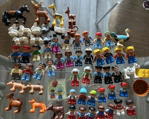 Lego Duplo gemischte Personen Kinder Figuren Tiere Konvolut 62 a41 - Bild 1 von 12