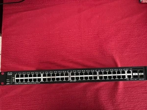 Cisco SG350X-48 K9 Stackable Network Switch 48 Port Gigabit - Picture 1 of 4