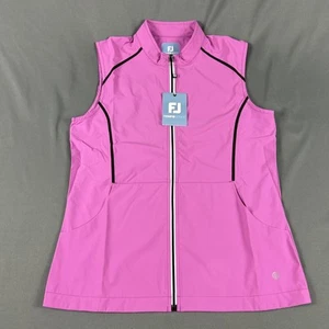 FootJoy Womens Golf Vest Tempo Series Full Zip Small Berry Nylon NWT MSRP $125 - Picture 1 of 8