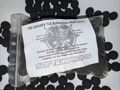 UMAREX T4E Practice Rubberballs RUB68 cal 68  Home Defense 100 Stück Gummibälle - Bild 1 von 4