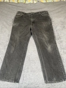 Vintage 517 Levis Herren Schwarz Bootcut Denim 42x30 (40x29) Orange Tab 80er 90er USA - Bild 1 von 13