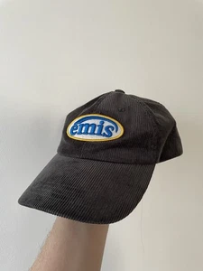 Gorra de béisbol de pana Emis gris 100 % algodón hecha en Corea del Sur 2004 (41) - Imagen 1 de 6