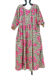 AKH Ballon Kleid French Terry Qualität LEO HERZ PINK Braun Beige Schwarz 44-52 - Bild 1 von 12