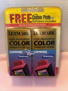 Lexmark 80 Color Ink Cartridge 12A1980 Genuine Factory Sealed New 2 Pack Softwar - Picture 1 of 6