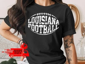 Camiseta de fútbol americano de Louisiana colores cómodos camiseta raglán ropa para aficionados desgastados - Imagen 1 de 10