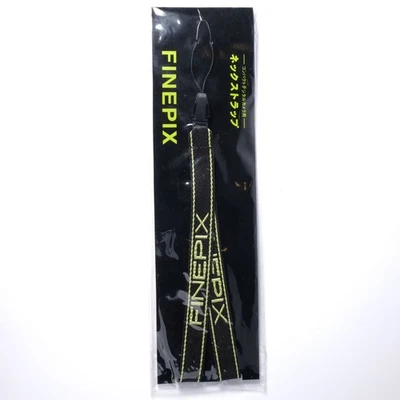 Correa para el cuello FUJIFILM FinePix negra x amarilla logotipo [NUEVA / no a la venta] de Japón Foto 1 de 3