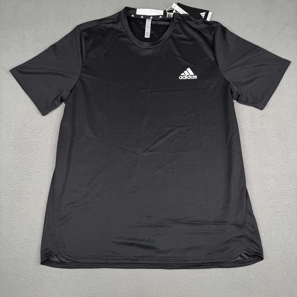 Adidas Mens AEROREADY Designed for Movement Tee Shirt Black Size XL X-Large