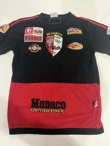 Mens Vintage Monaco Small Grand Prix Shirt With Lots Of Patches - Picture 1 of 7