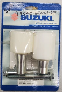 990A0-63001-WHT SUZUKI OEM NOS WHITE FRAME SLIDER KIT 2005 GSX-R1000 - Picture 1 of 5
