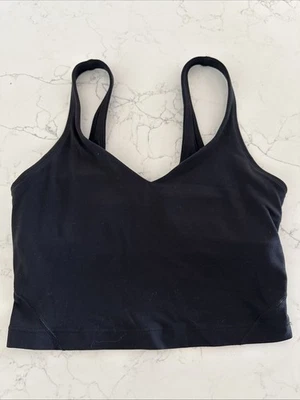 Lululemon Black Sport Bra  Thank Top Size 2 - Image 1 of 4