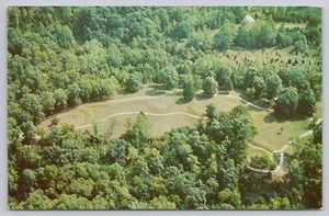 Vista aérea Tierra Serpiente India Montículo Rt 73 Hillsboro Ohio UNP Postal - Imagen 1 de 2