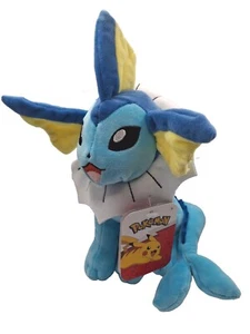 NEW Pokémon Vaporeon 9" Plush Eevee Evolution Mermaid Cat Stuffed Animal Anime - Picture 1 of 15
