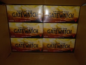 Magic The Gathering - Oath Of The Gatewatch Fat Pack Case - x6 boxes Sealed -MTG - Picture 1 of 1