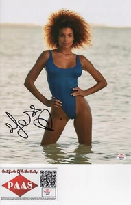 JESSICA AIDI FRENCH SUPERMODEL & S I MODEL SIGNED SEXY SWIMSUIT PHOTO PAAS - Bild 1 von 1