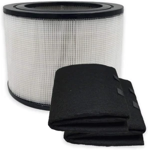 PUREBURG Replacement HEPA Filter and 2 Wrapping Carbon Pre-Filters Compatible - Picture 1 of 6