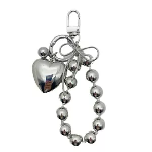Fashion Bowknot Keychain Heart Bag Pendant Unique and Elegant Keyring Accessory - Picture 1 of 8