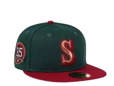Seattle Mariners New Era 59FIFTY 35th Anniversary Color Flip Hat Cap Size 7 1/2 - Image 1 of 4
