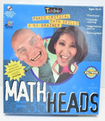 Math Heads By Theatrix PC Win MAC CD-ROM Ages 10-14 Math Tutor Game Age 10-14 - Image 1 of 4