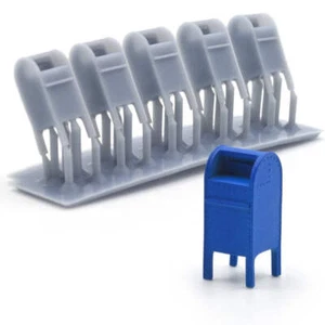 HO Scale U.S. Mail Collection Boxes by Scientific, Pack of 12 - Picture 1 of 4
