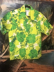 Vintage ALOHA HAWAIIAN TIKI shirt Resort Tourist Surf Rockabilly NOS - Picture 1 of 16
