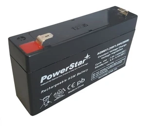 PowerStarî BATTERY 6V 1.2AH DEX ALARMS BATTERY - 3 YEAR WARRANTY - Picture 1 of 3