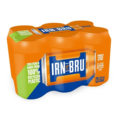 IRN-BRU From AG Barr The Original and Best Sparkling Flavored Soft Drink | A | 6