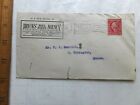 1913  Ad Cover - Boston Real Estate Agency. Flag Cancel And "B" Perforated Stamp