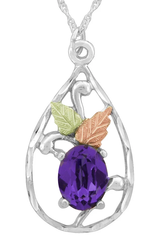 Colgante Dakota Black Hills Oro sobre Plata Laboratorio Tanzanita Cristal Azul GSP 044 TZW Foto 1 de 1