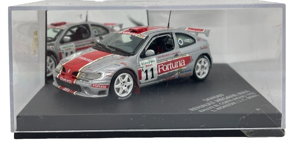 VITESSE SKID SKM089 1:43 RENAULT MEGANE MAXI RALLYE EL CORTE INGLES MODELO 1998 Foto 1 de 4