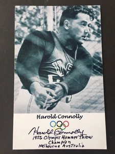 HAROLD CONNOLLY (†2010) Olympiasieger 1956 Hammerwurf signed Foto 9,5x15 RARITÄT - Bild 1 von 1