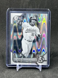 2022 Bowman Chrome Clark Elliott 1st Ray Wave #BDC-85 OKLAND ATLETISMO 🙂 - Imagen 1 de 2