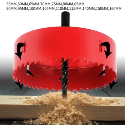 55mm-160mm Hole Saw M42 HSS Stainless Steel Drill Bit Cutter For Metal Wood UK - Image 1 of 4