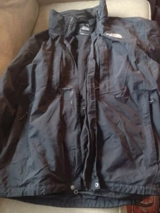 NORTH FACE THERMOBALL MEN'S LINING Heavy BLACK JACKET XL, 6 Zipper Pocket Nice - Picture 1 of 5