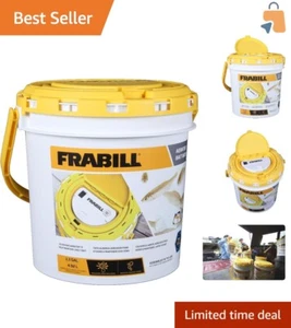 Rectangular 1.3-Gallon Fishing Bait Bucket with Built-In Aeration System - Picture 1 of 6