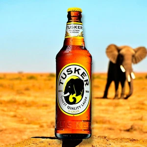 6 Flaschen Tusker Bier 0,5l - Das Lager aus Kenia in Afrika mit 4,2%Alc. 7,15/L - Bild 1 von 5