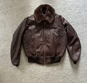 Vintage Avirex USA Equipment Flyers type Garment Spec 816-41 FMC Leather jacket - Picture 1 of 14
