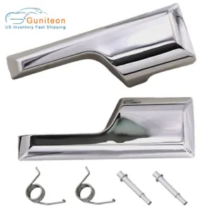 Fits Inside Door Handles Set Pair LH RH Chrome 2007-2017 Ford Expedition 3.5L V6 - Picture 1 of 10
