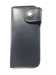Side Snap Long Wallet / Roper Geldbörse in Schwarz Made in USA - Bild 1 von 3
