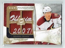 08-09 UD Upper Deck The Cup Foundations  Shane Doan  /10  Unique Quad Patches