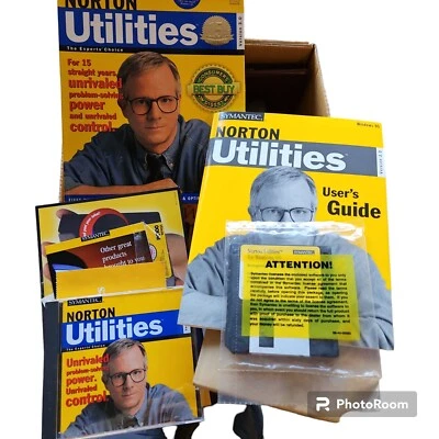 Symantec Norton Utilities For Windows 95, Includes Floppy Disk, Vintage - Image 1 of 4