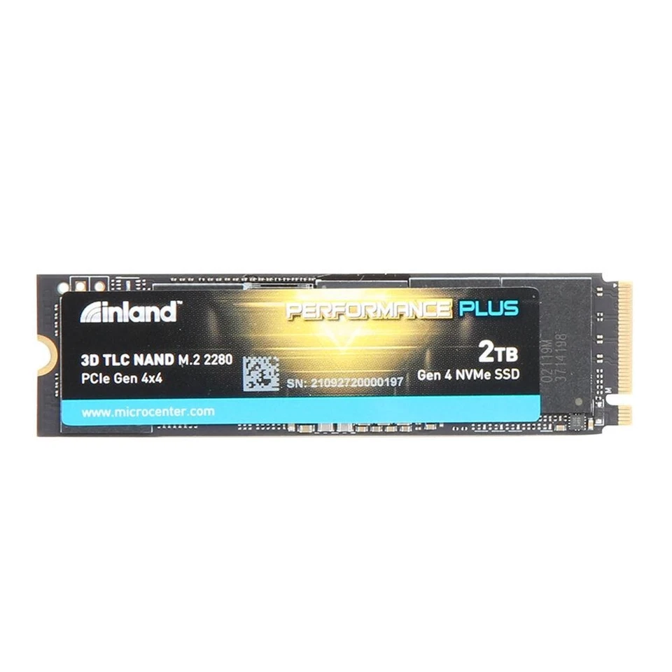 Inland Performance Plus 2TB 3D TLC NAND PCIe Gen 4 x4 NVMe M.2 Internal SSD