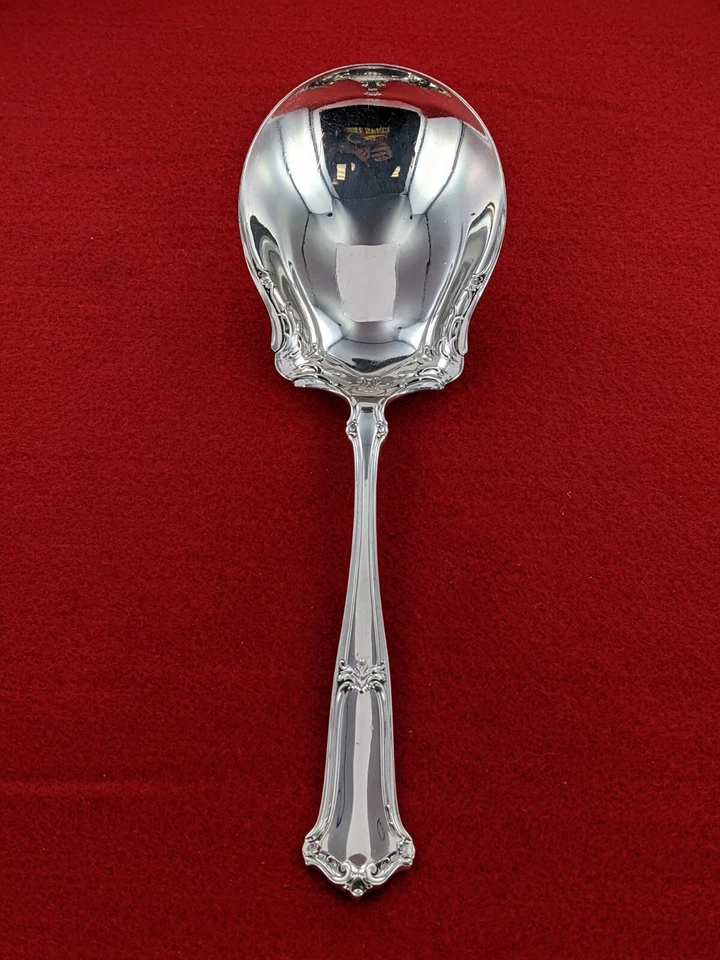 Wallace plata esterlina 1910 sajón 8 3/4" cuchara para servir bayas sin mono Foto 1 de 4