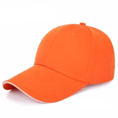 Hat Flat Baseball Cap Trucker Solid Plain Blank Men Hip Hop Buy 1 Get 1 Free US - Image 1 of 4