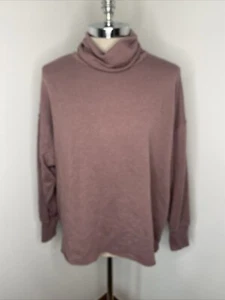 Maglione girocollo Aerie viola tunica donna taglia L camicia manica lunga - Foto 1 di 6