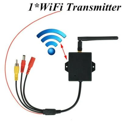 Wifi Wireless Video Transmitter Receiver Car Backup Camera AV Video Rearview Kit - Imagem 1 de 4
