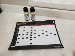Redken Color Gels Oils Permanent Hair Color No Ammonia  8NN & 6RR + Shade Chart - Picture 1 of 5