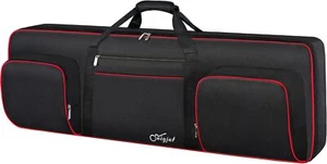 Padded 76-Key Keyboard Case with Handle & Straps, 3 Pockets for Accessories - Picture 1 of 9