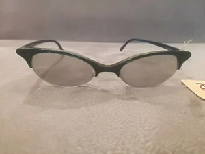 Jean Paul Gaultier JPG Vintage CAT EYE Sunglasses Frames 58-0017 Blue \ Green - Picture 1 of 4