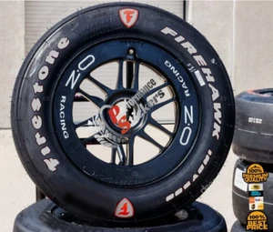 Juego de pegatinas de neumáticos para FIREHAWK FIRESTONE 15"-20" PARA 4 letras de neumáticos 2,00" (51 mm) - Imagen 1 de 4