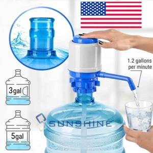 Handpresse 5 Gallonen Wasserflasche Pump Kanne Handhahn Zapfen Spender mit Schlauch - Bild 1 von 16